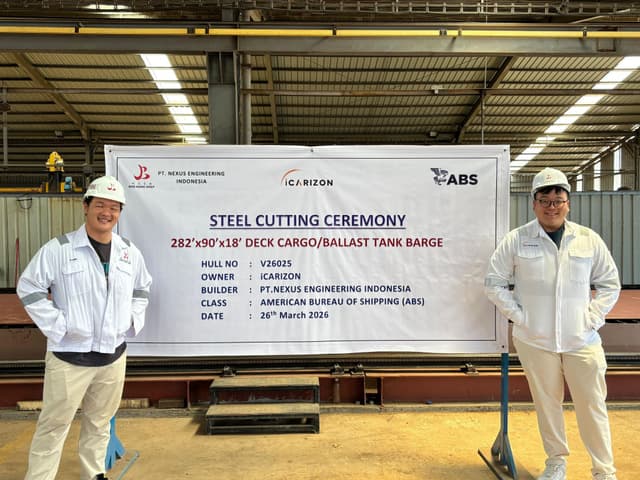 Steel Cutting Ceremony for Carizon 281