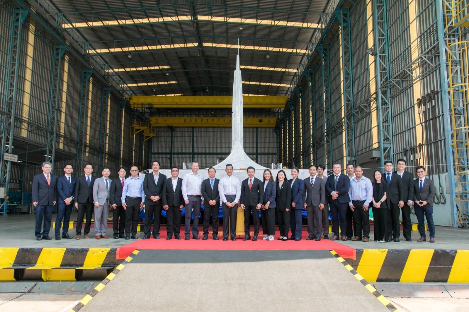 Aesen Celebrates Keel Laying of Revolutionary Wind Flyer Trimaran Fast Crew Boat